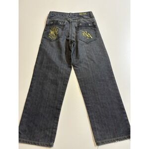 VTG Y2K Red Ape Women's Straight Jeans Goth SZ 12